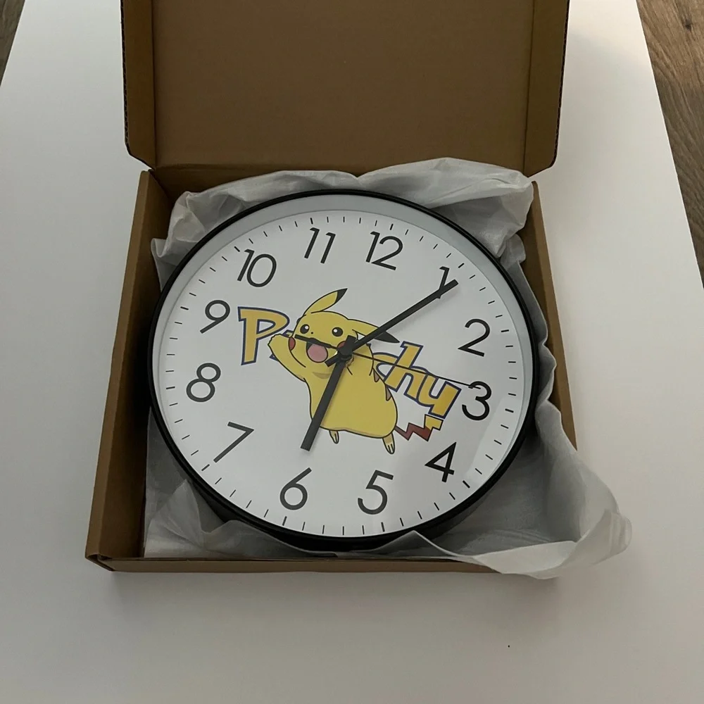 Pikachu Quartz Wall Clock New In Вох By IPURAS